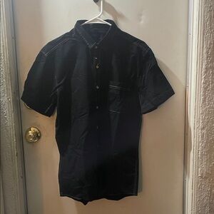 Men's Classic Black Button Down Shirt